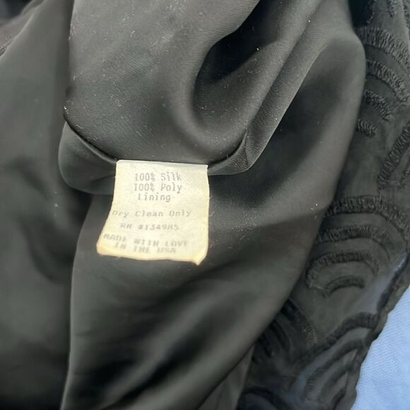 For Love And Lemons Black Cut Out Flared Cocktail Dress VNeck Long Sleeve Mini - Picture 13 of 15